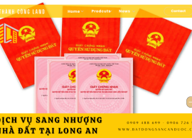 Dịch vụ sang nhượng nhà đất tại Long An uy tín, chuyên nghiệp | Thành Công Land