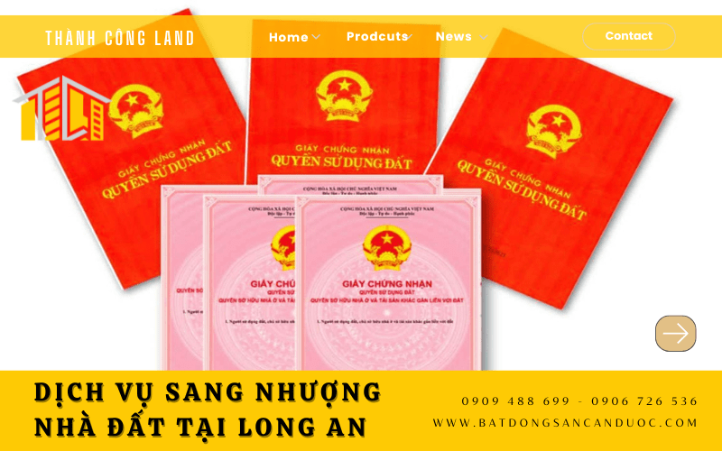 dịch vụ sang nhượng nhà đất